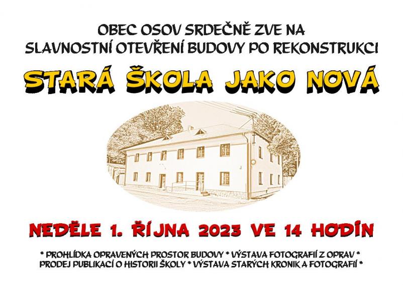 Star&aacute; &scaron;kola znovuotevřen&iacute;